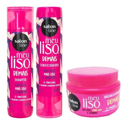 Kit Shampoo Condicionador E Máscara - Salon Line