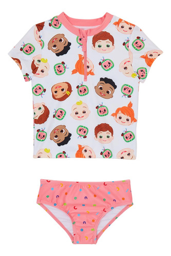 Traje De Baño Para Niña Cocomelon Upf50+