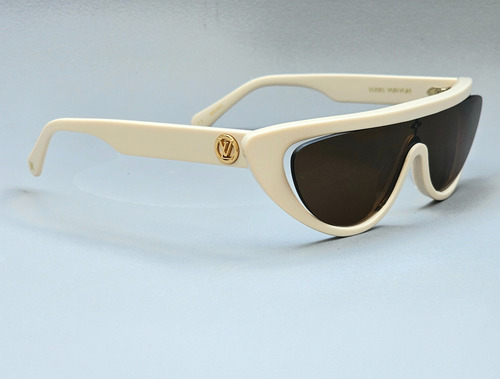 Lentes De Sol Lv Louis Vuitton Split Cat Eye Originales Marrón Claro Blanco Café Blanco Blanco (Usado)
