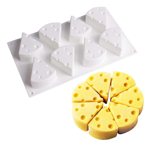 Forma Queso 3d Molde De Silicona Para Hornear Pastel Mousse