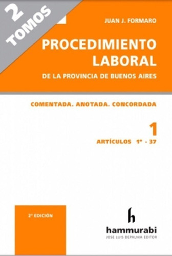 Procedimiento Laboral Buenos Aires  2 Ts Formaro