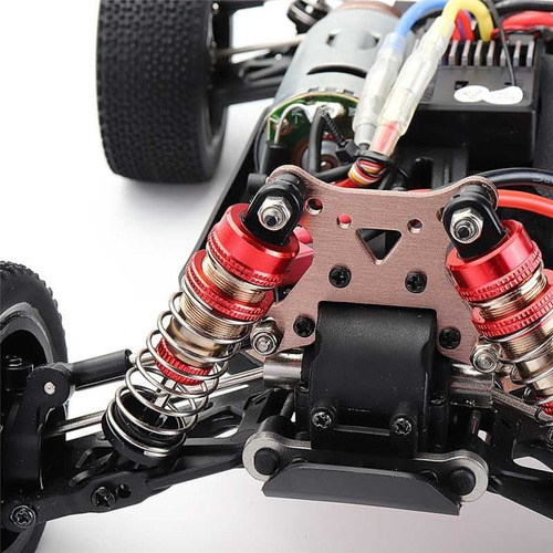 Automodelo Elétrico Wltoys 144001 4x4 C/ 3 Bat 60 Kmh Vermelho