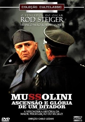 Dvd Mussolini Ascensão Glória De Um Ditador Rod Steiger +