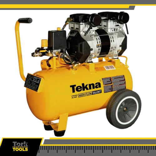 Compressor De Ar 2,5hp 24l S/ Óleo High Flow Cpsh9025 Tekna