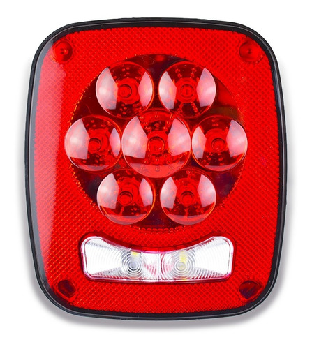 Plafón Para Camión Tipo Jeep 9 Led 4 Funciones 