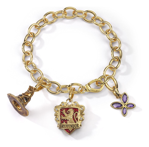 Pulsera Con Dijes De Gryffindor De Harry Potter Lumos De La 