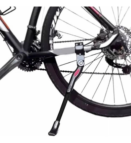 Imagem 2 de 3 de Pezinho Descanso Apoio Preto C/ Regulagem Bicicleta 16 A 29