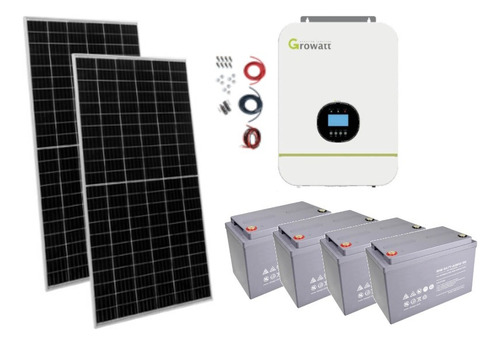 Sistema Panel Solar Autonomo Isla 3600wh Diarios