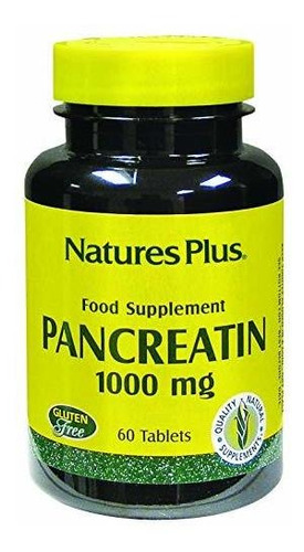 Naturesplus Pancreatin - 1000 Mg, 60 Tabletas - Suplemento