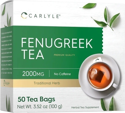 Carlyle | Fenugreek | Fenogreco | 2000mg | 50 Tea Bags