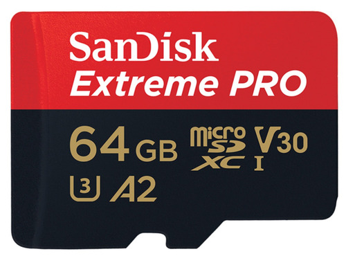 Cartão Micro Sd Sdxc Sandisk Extreme Pro 64gb 170mb/s U3 A2