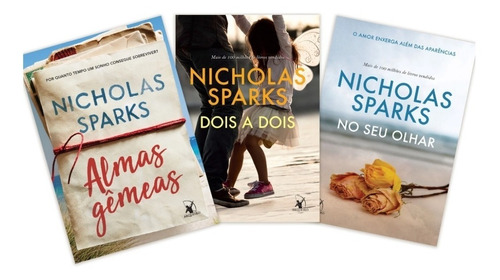 Kit 03 Livros Nicholas Sparks - Almas Gêmeas + 2 Livros