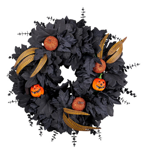 Corona De Halloween Decorativa Para Puerta Principal,