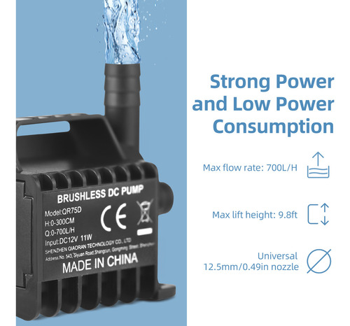 Bomba De Agua De 12 V Sumergible, Fuente Máxima Para Beber