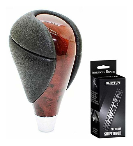 Shiftin De Piel Rojo Cereza Madera De Nogal Gear Shift Knob 