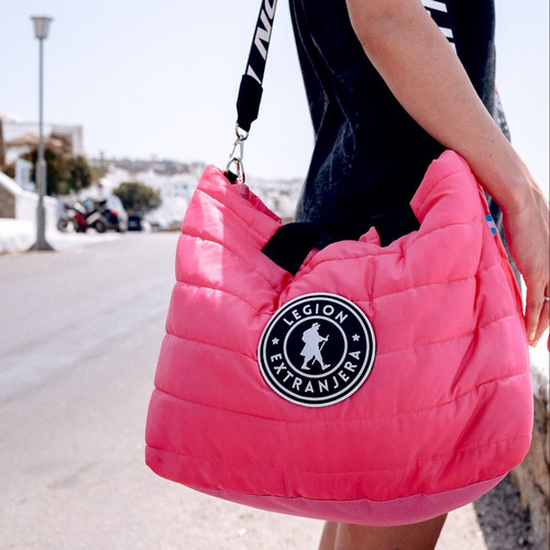 Imagen 1 de 10 de Tote Shopper Xl Diamond Rap Rosa