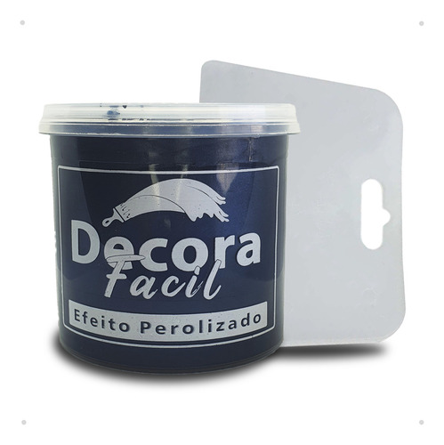 Tinta Com Efeito Perolizado Fácil De Aplicar E Elegante Cor Oceano Profundo