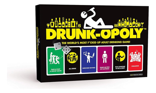 Juegos De Imaginación Drunk-opoly Adult Drinking Game, Desaf