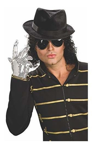 Disfraz Hombre - Michael Jackson Adult Black Fedora Hat