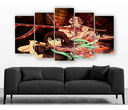 Cuadro Decorativo Demon Slayer Variedad Anime 5 Pzas - 08