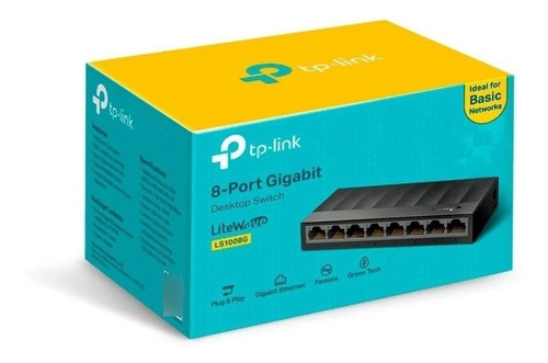 Hub Switch Tp-link Ls1008g Gigabit 8 Portas 10/100/1000