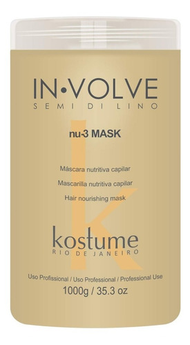 Mascara Nutritiva Semi De Lino In Volve Kostume X 1000ml