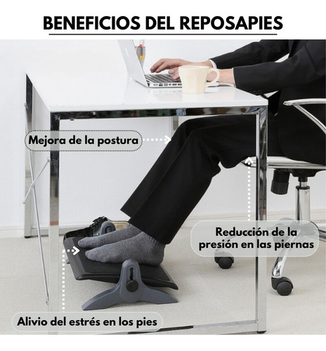 Reposa Apoya Pies Ergonomico Aidata Libera Tension Piernas