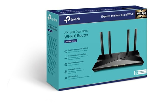 Router Tp-link Archer Ax20 Wifi 6 Ax1800  Gigabit Oiginal