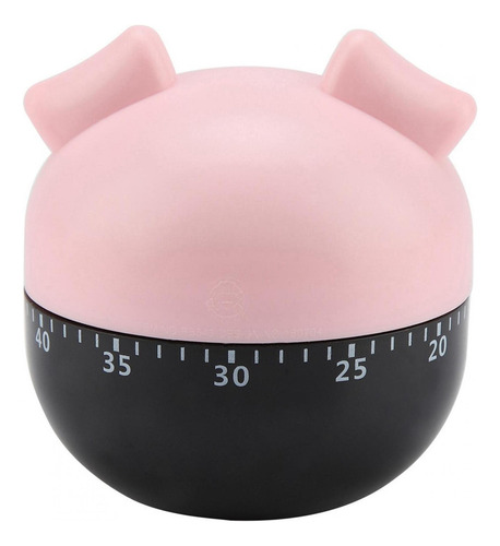 Cute Cartoon Pig Kitchen Mechanical Timer