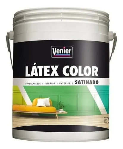 Látex Color Premium Interior Exterior Venier Satinado 1 Kg Color Rosa pálido