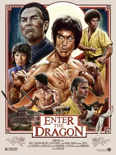 Quadro Placa Poster Bruce Lee Enter The Dragon Cult Vintage