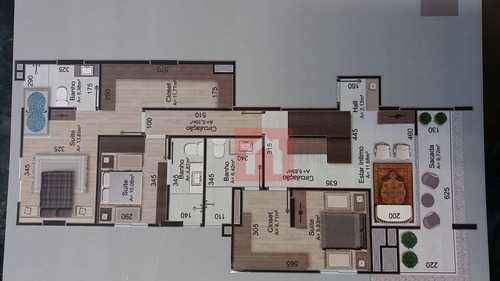 Imagem 5 de 5 de Cobertura Com 3 Dormitórios À Venda, 217 M² Por R$ 1.330.910,00 - Florestal - Lajeado/rs - Co0020