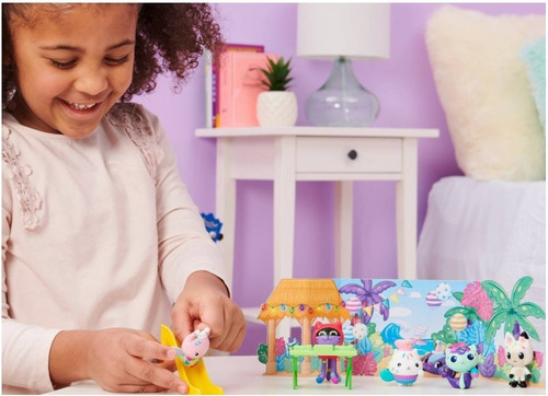 Gabby's Dollhouse, Set Figuras Fiesta Cumpleaños Pandy Paws