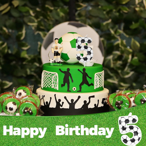 Velas De Cumpleaños De Fútbol Con Temática 6º