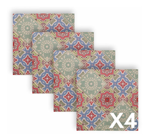 Placas Pared Autoadhesiva 3d Simil Azulejos X 4u