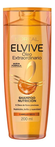 Shampoo Elvive Óleo Extraordinario Nutrición Intensa - 200ml