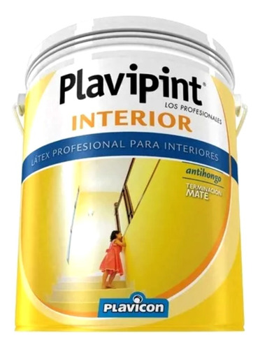 Latex Profesional Plavipint 1 L Para Interiores Antihongo 