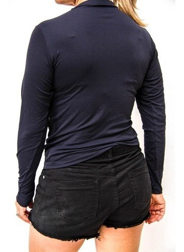 Camisa Feminina Com Tratamento Dry Proteção Uv 50+