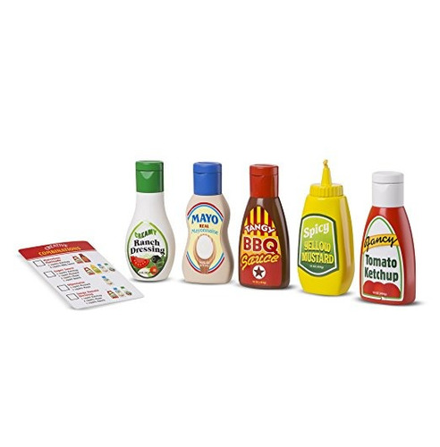 Melissa & Doug Condimentos Favoritos Set De Juegos De Alimen
