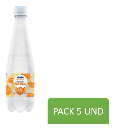 Agua Con Gas Sparkling Naranja Pack 5 Und