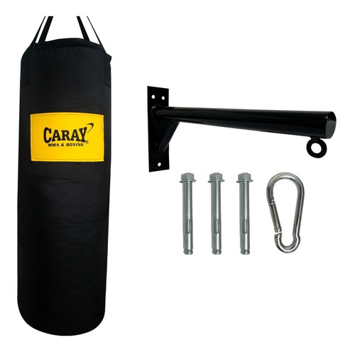 Kit Shelby Saco De Boxeo Pro + Soporte Metálico Para Pared