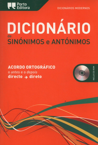 Libro: Dicionário Moderno De Sinónimos E Antónimos Acordo