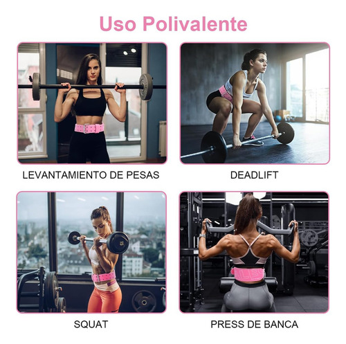 Cinturón Para Pesas Acojinado, Cinturon Mujergym,fajas Cuero
