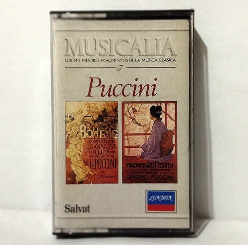 Casete Puccini 1986 Musicalia Salvat - London España