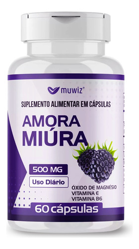 Amora Miúra C/ Isoflavonas + Vitamina B6 Muwiz 60caps 10 Uni