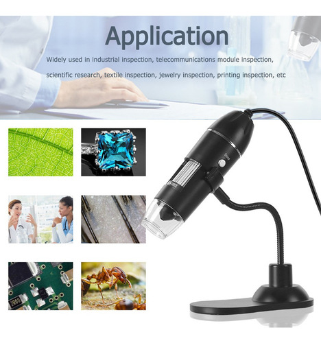 Xjj Zoom Digital Microscopio Usb Lupa De Mano Y De