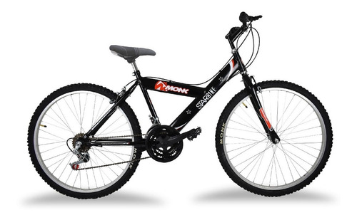 Bicicleta Monk Starbike De Montaña R-26 18 Velocidades Color Negro