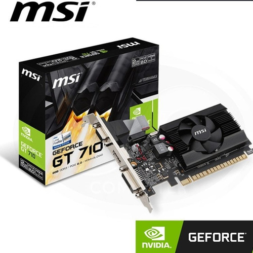 Imagen 1 de 1 de Tarjeta De Video Msi 2gb Gt710 2gd3 Lp Ddr3
