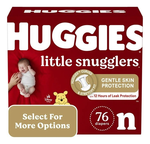 Huggies Little Snugglers Recien Nacido, 76 Unidades