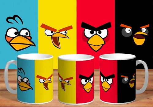 Taza - Tazón De Ceramica Sublimada: Angry Birds